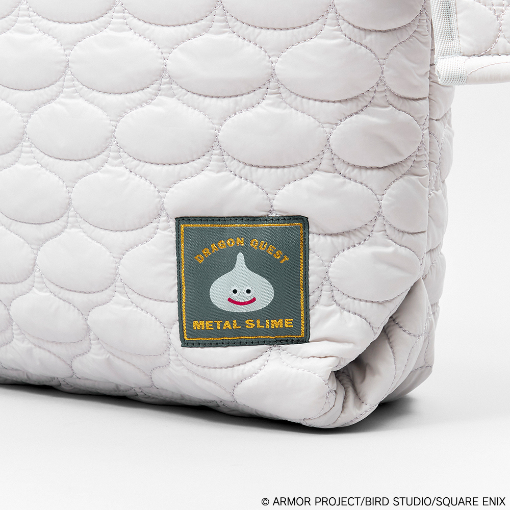 "Dragon Quest" Smile Slime Quilting Big Tote Bag Metal Slime