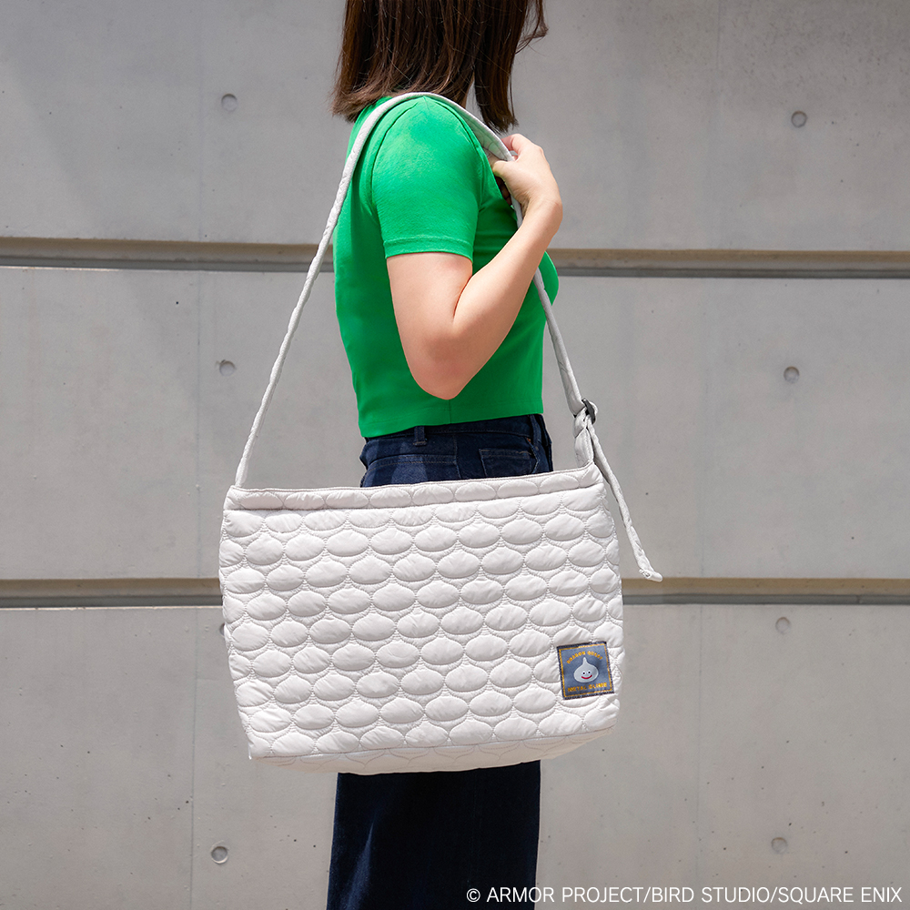 "Dragon Quest" Smile Slime Quilting Big Tote Bag Metal Slime