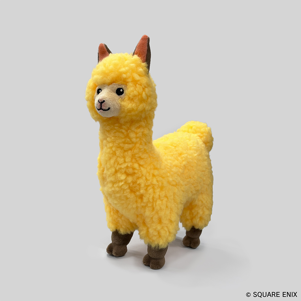 "Final Fantasy XIV" Alpaca Cria Plushie with Sparkly Sticker