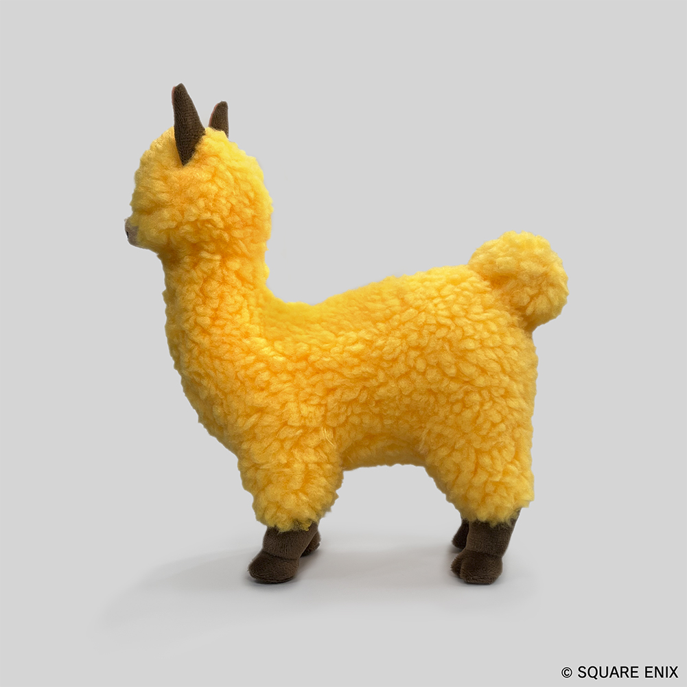 "Final Fantasy XIV" Alpaca Cria Plushie with Sparkly Sticker