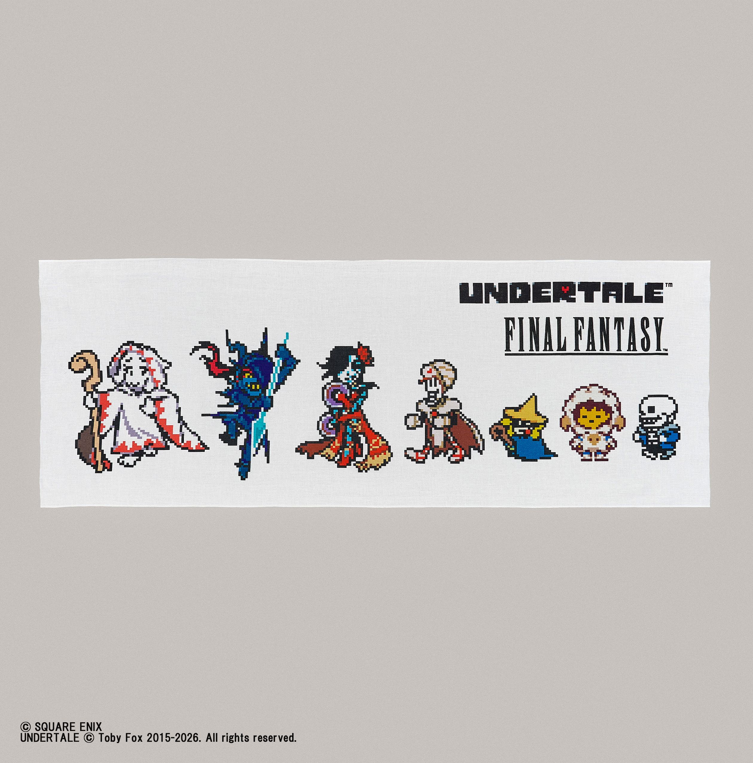 "UNDERTALE" x "Final Fantasy" Tenugui