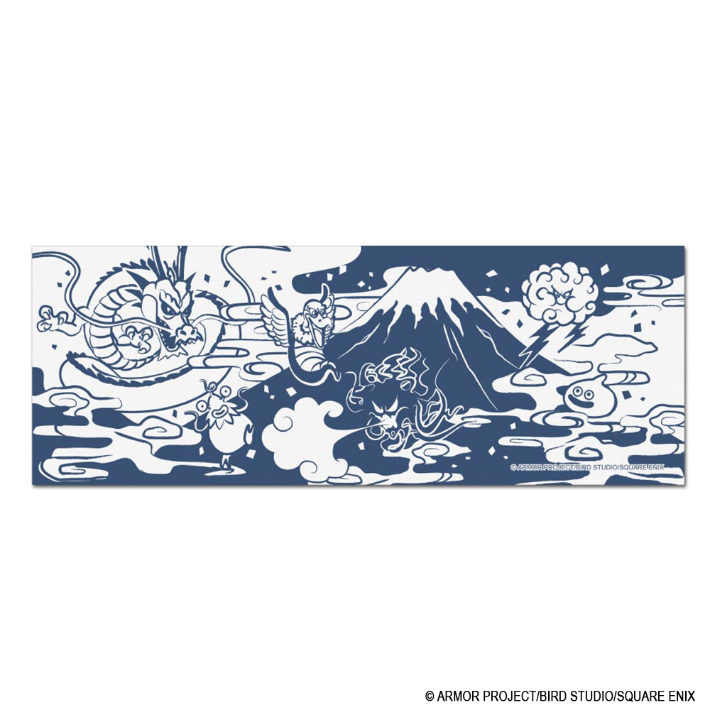 "Dragon Quest" Smile Slime Japanese Series Tenugui Sky
