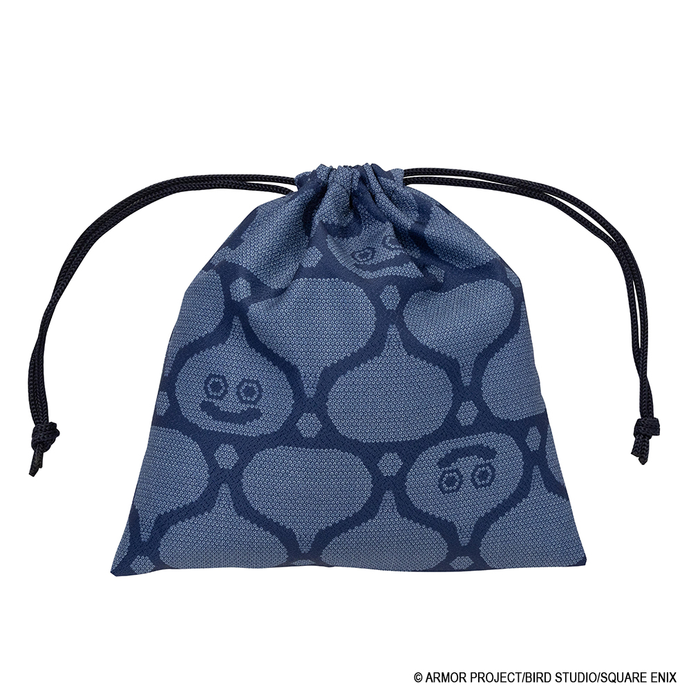 "Dragon Quest" Smile Slime Japanese Series Kinchaku Blue
