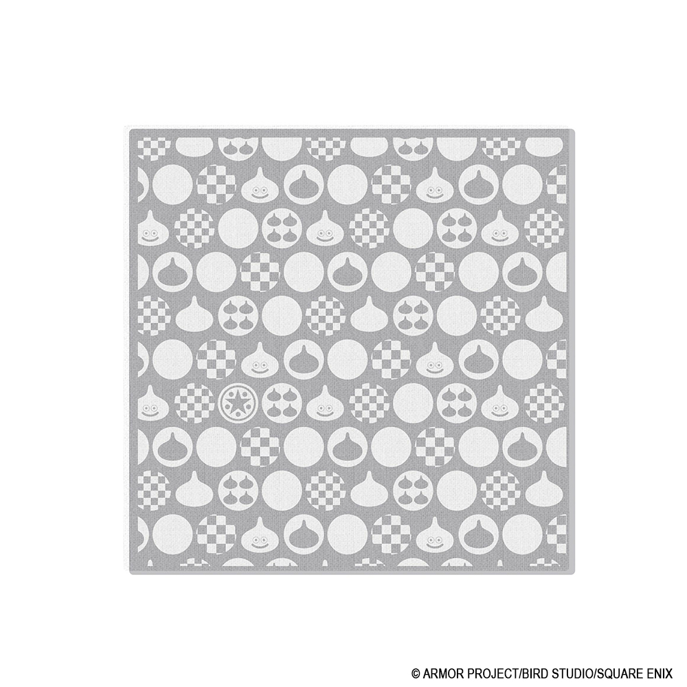 "Dragon Quest" Smile Slime Japanese Series Gauze Handkerchief Gray