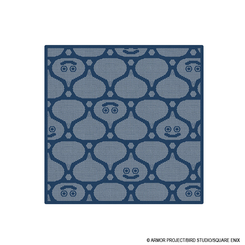 "Dragon Quest" Smile Slime Japanese Series Gauze Handkerchief Blue