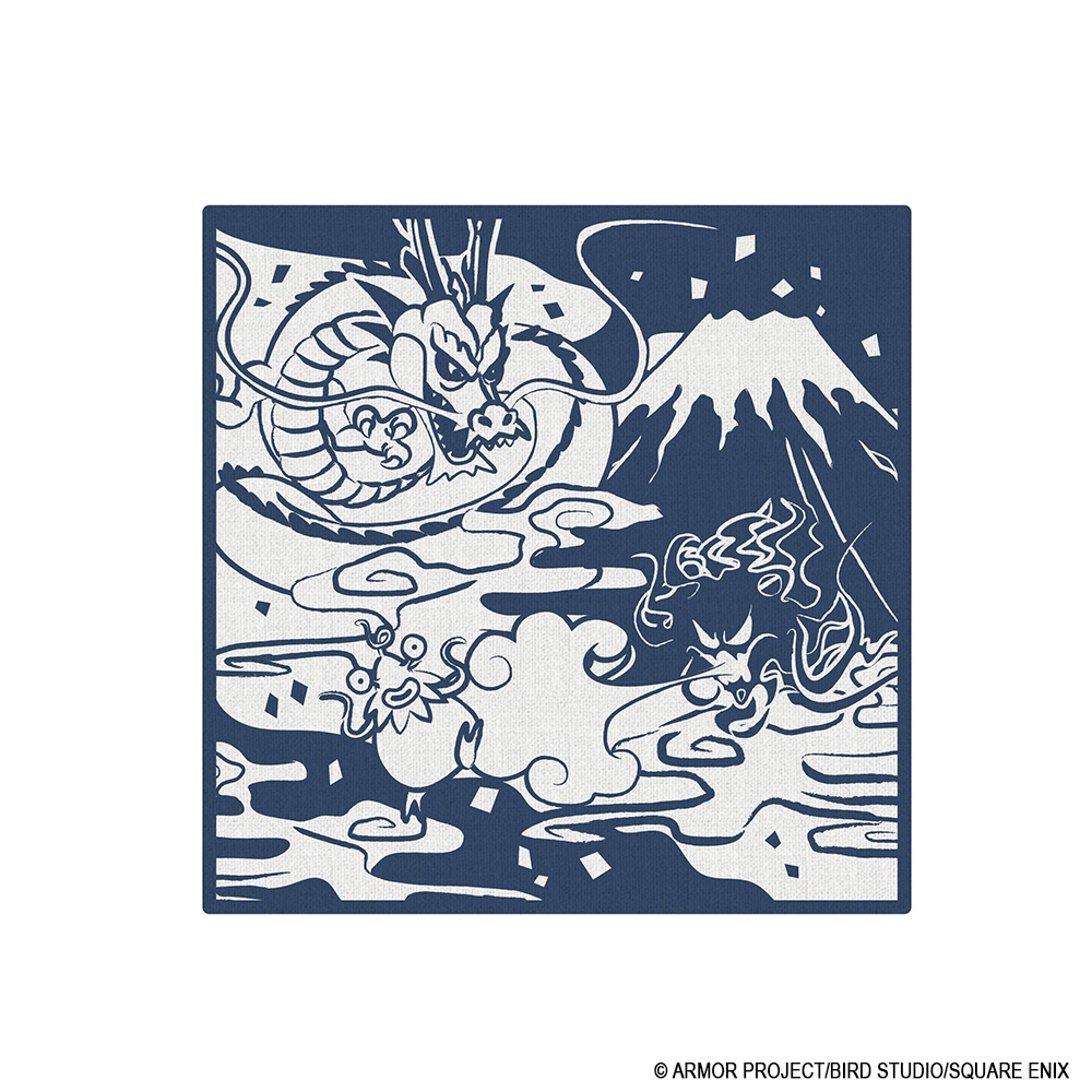"Dragon Quest" Smile Slime Japanese Series Gauze Handkerchief Sky 01