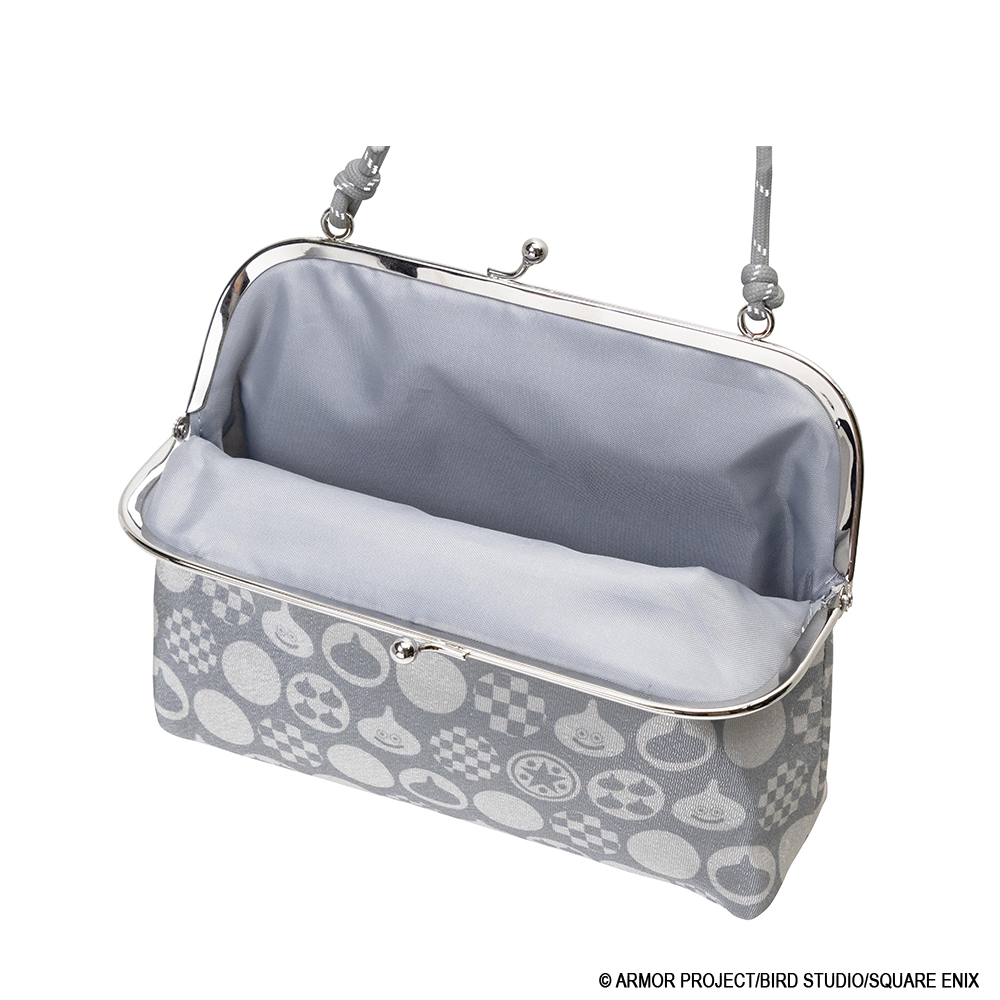 "Dragon Quest" Smile Slime Japanese Series Gamaguchi Pochette Gray