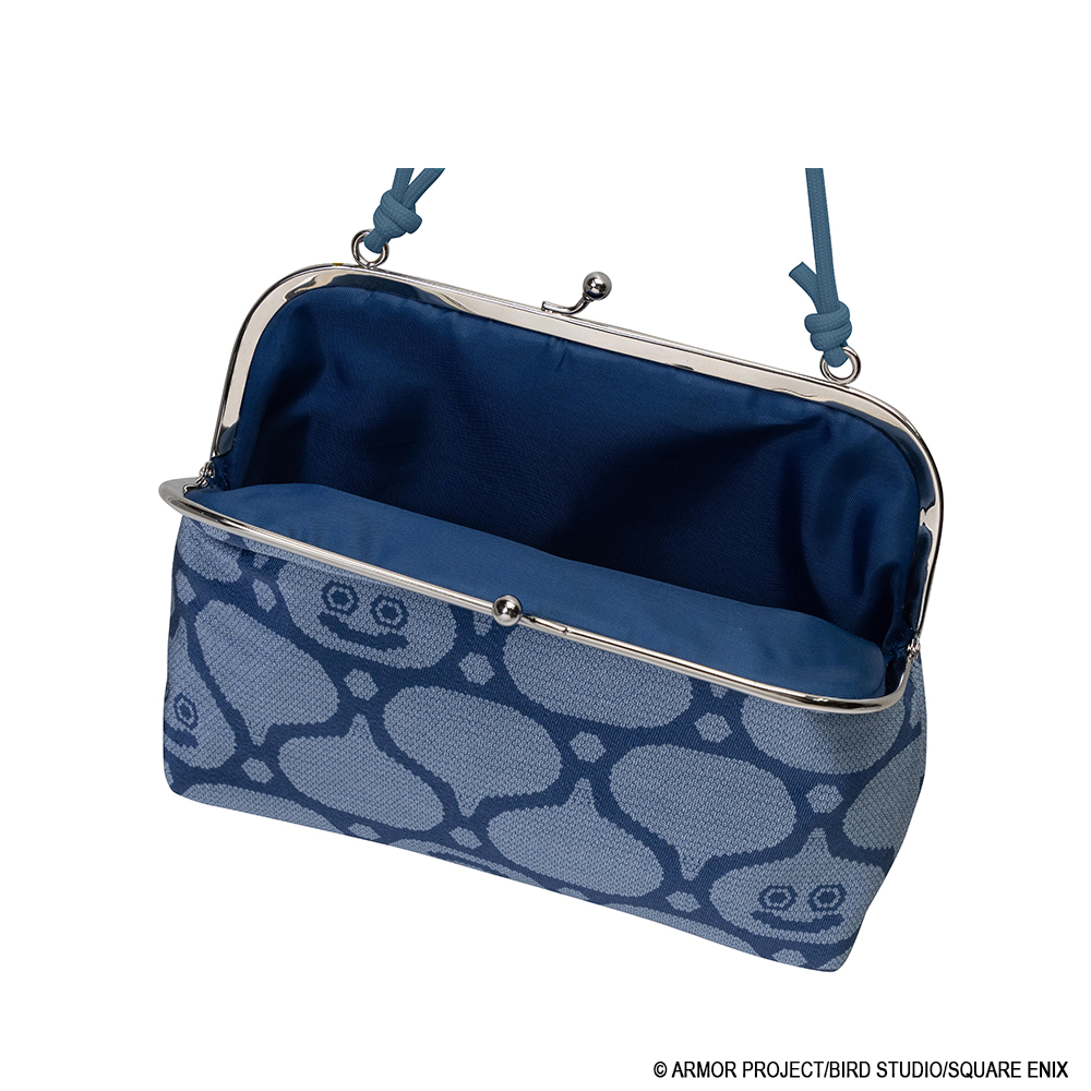 "Dragon Quest" Smile Slime Japanese Series Gamaguchi Pochette Blue