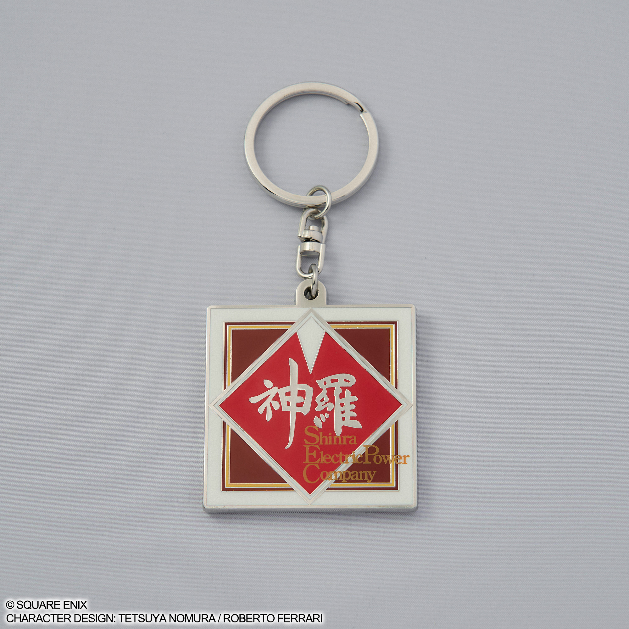 "Final Fantasy VII Rebirth" Metal Key Chain Shinra Electric Power Company