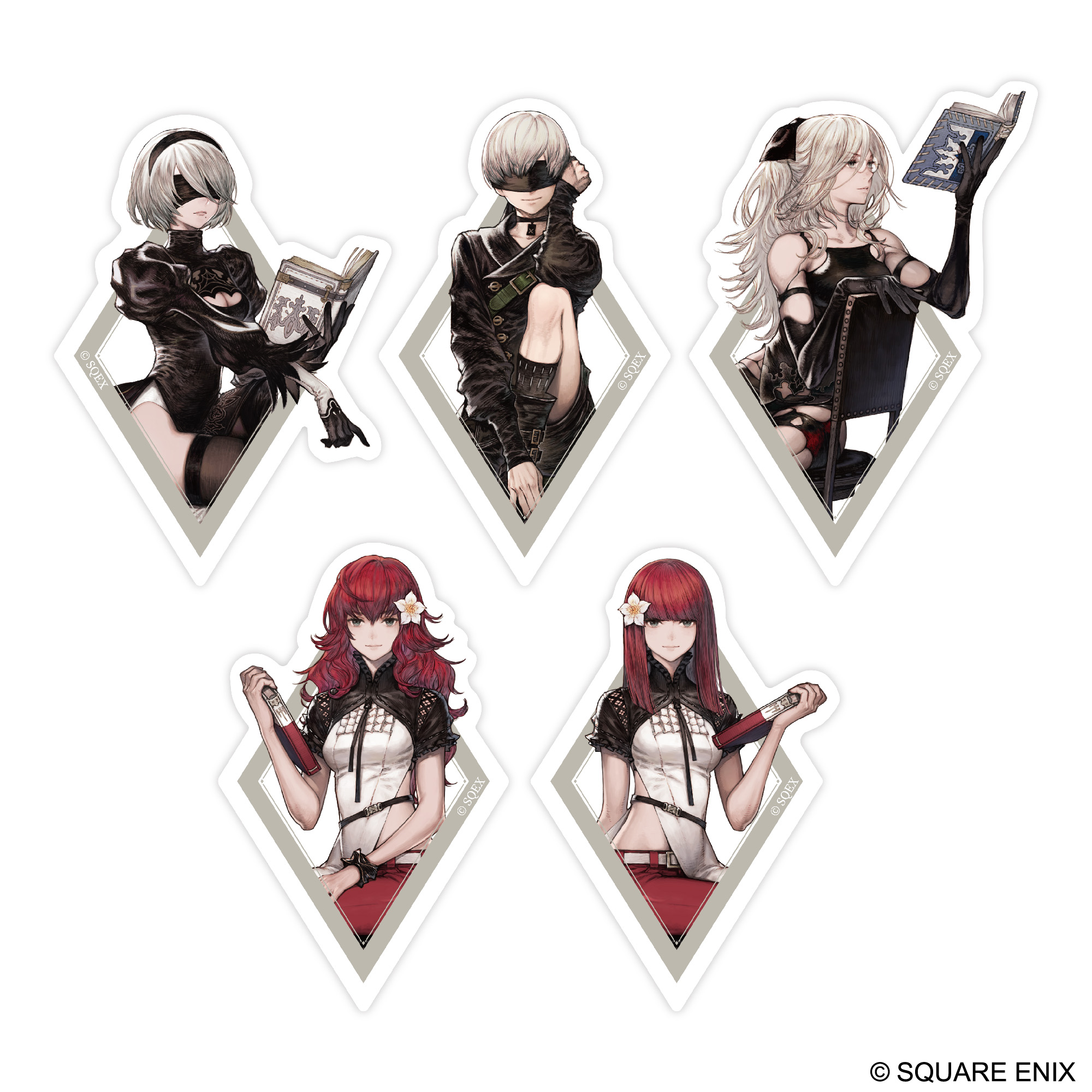 "NieR:Automata" Sticker Set Books