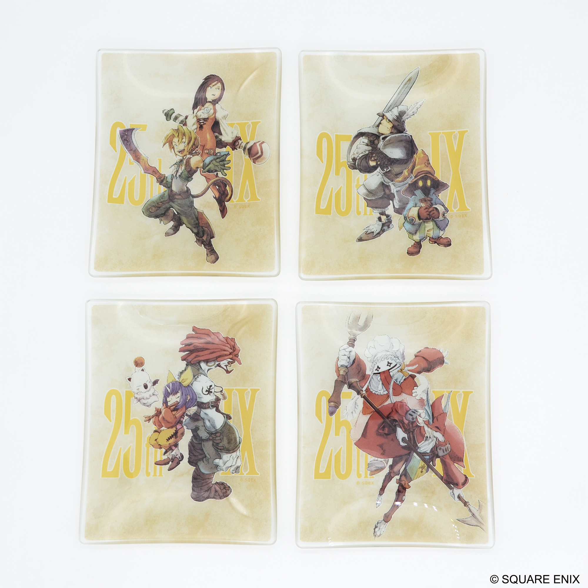 "Final Fantasy IX" Glass Plate Quina & Freya