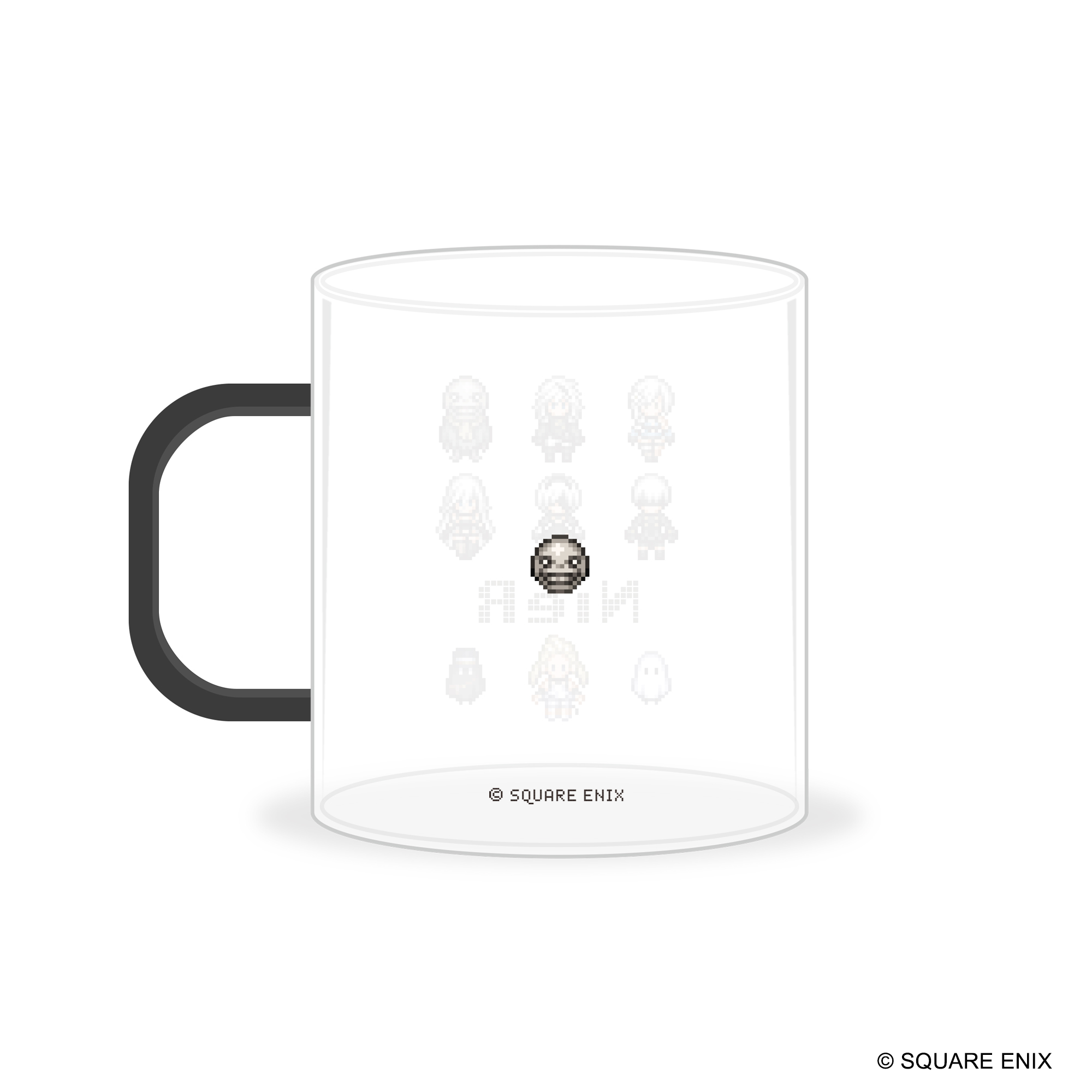 "NieR" Series Glass Mug Pixel Art Ver.