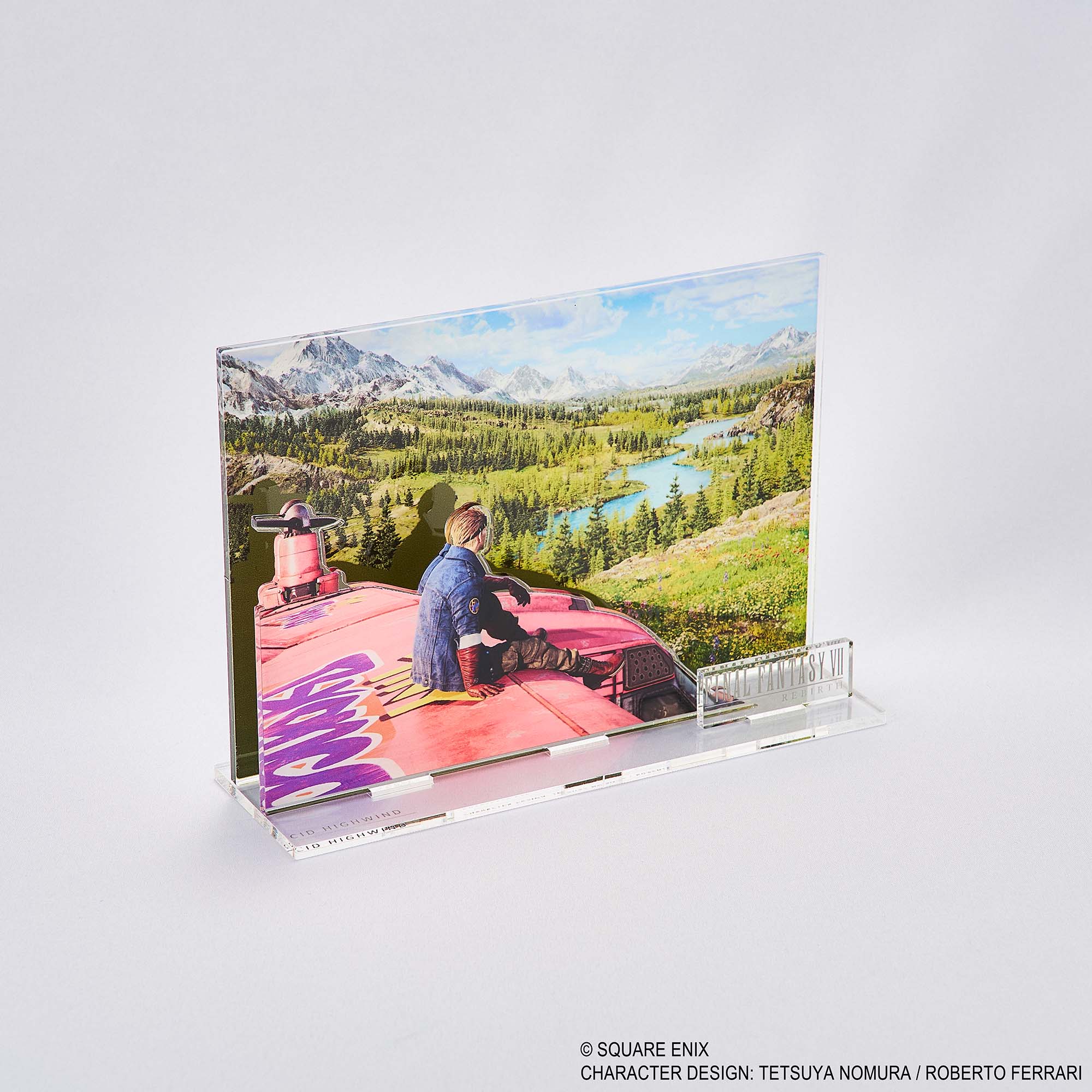 "Final Fantasy VII Rebirth" Acrylic Diorama Key Art Cid