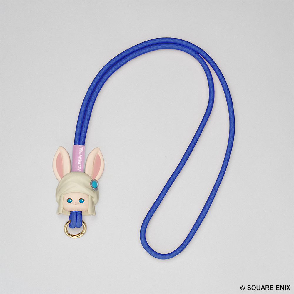 "Final Fantasy XIV" Neck Strap with Mascot Loporrit