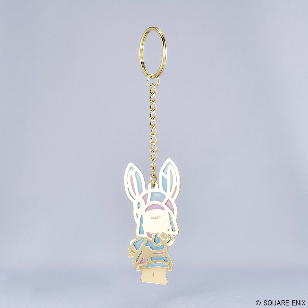 "Final Fantasy XIV" Stained Glass Style Key Chain Loporrit