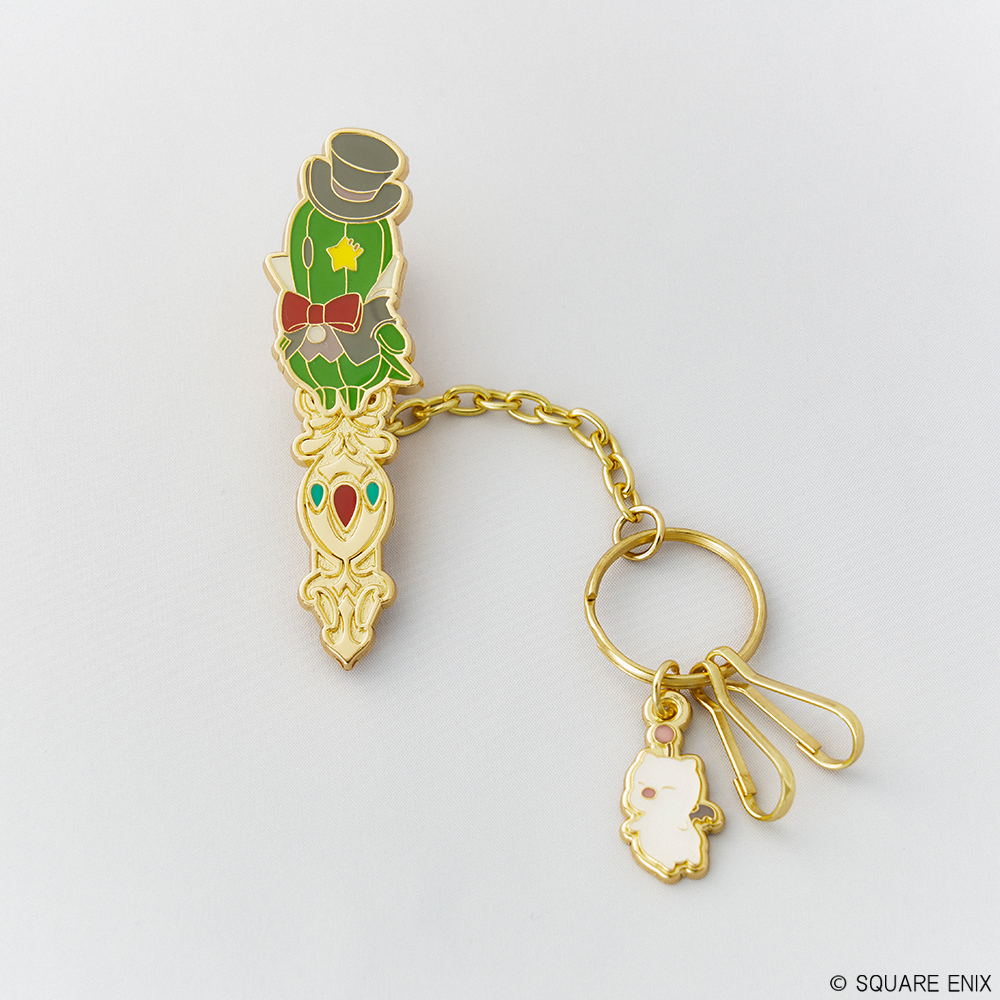 "Final Fantasy XIV" Key Chain with Clip Senor Sabotender