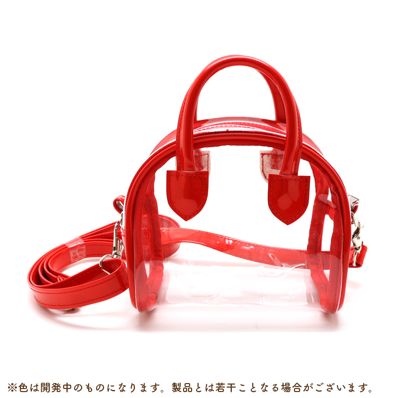 Boston Style Clear Nui Pouch Red