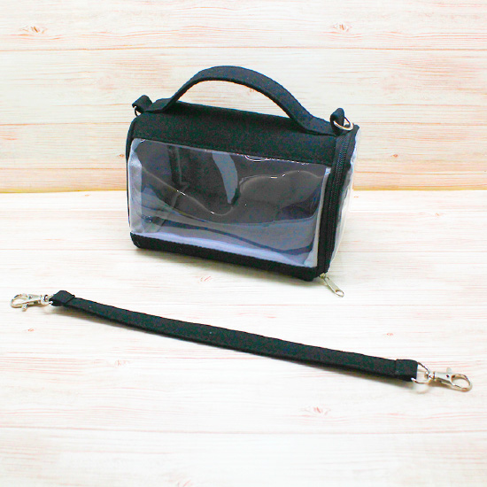 Mini Plush Carry M Size Black