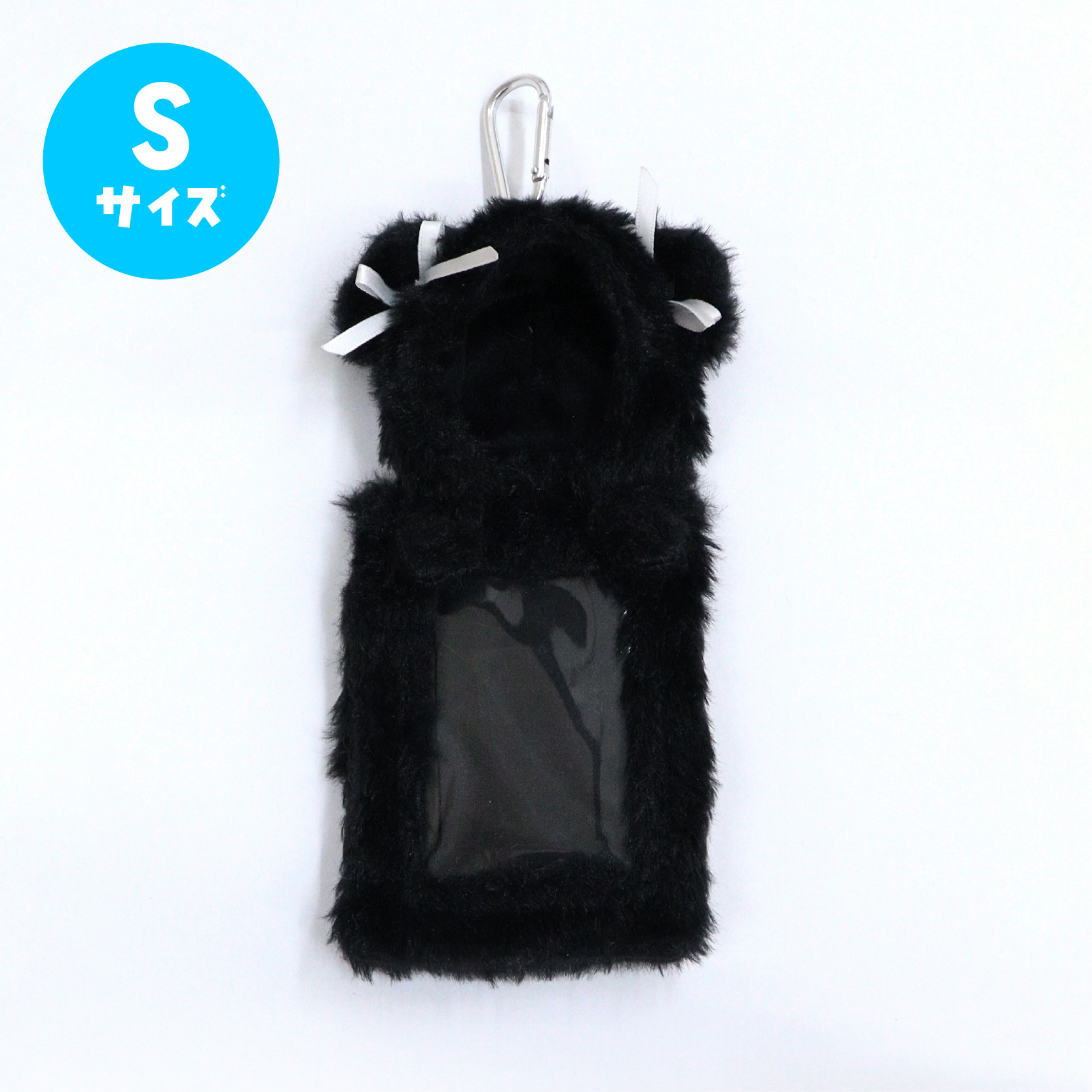 nui. Hug Plush Trading Card Case S Size Black Bear Ver.