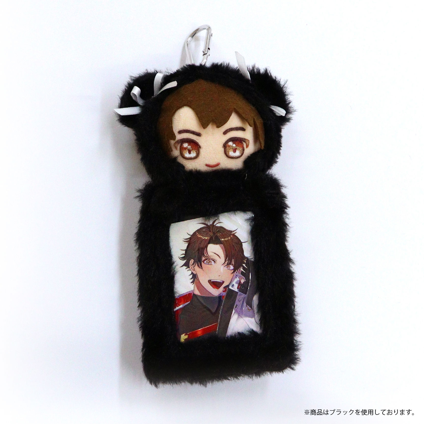 nui. Hug Plush Trading Card Case S Size Black Bear Ver.