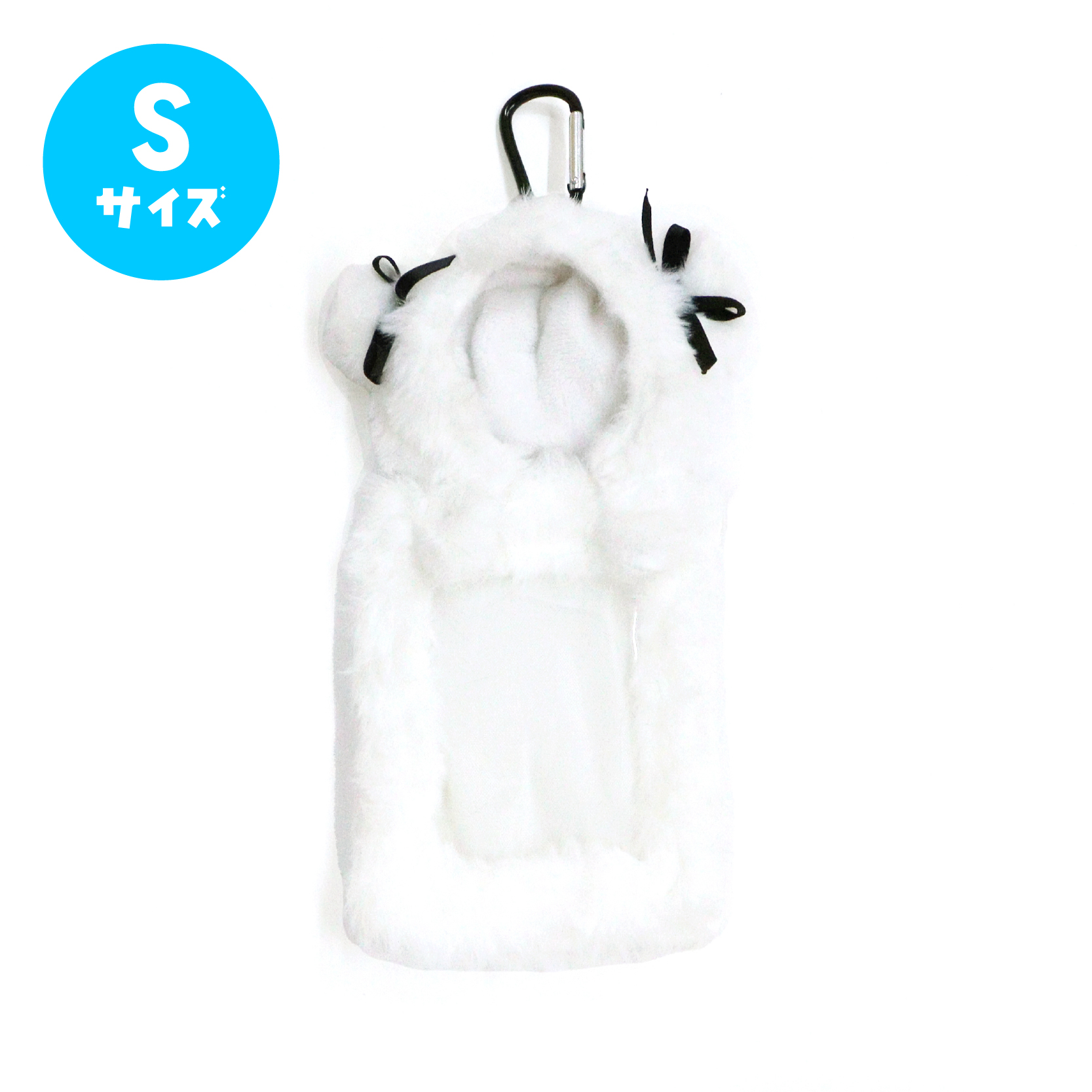 nui. Hug Plush Trading Card Case S Size White Bear Ver.