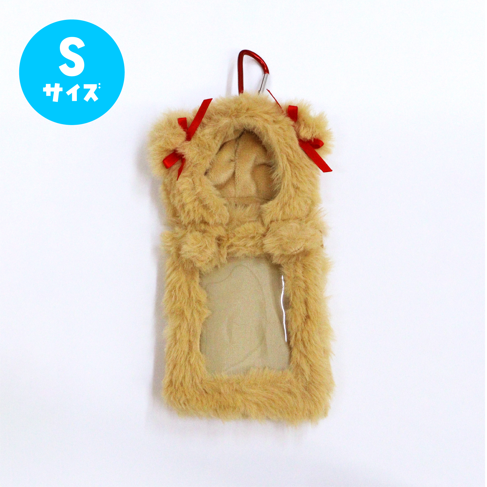 nui. Hug Plush Trading Card Case S Size Brown Bear Ver.