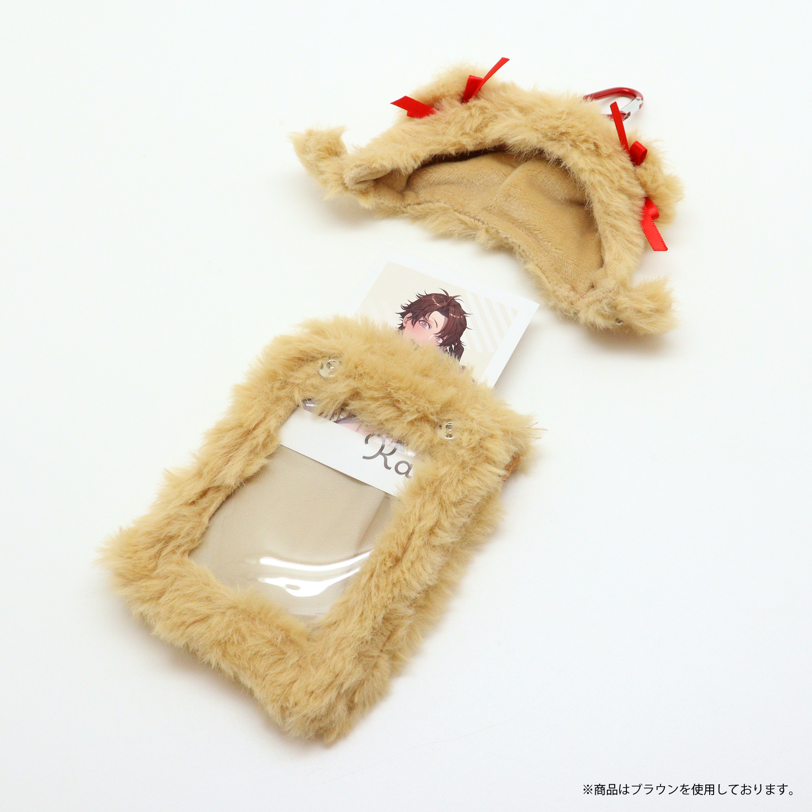 nui. Hug Plush Trading Card Case S Size Brown Bear Ver.