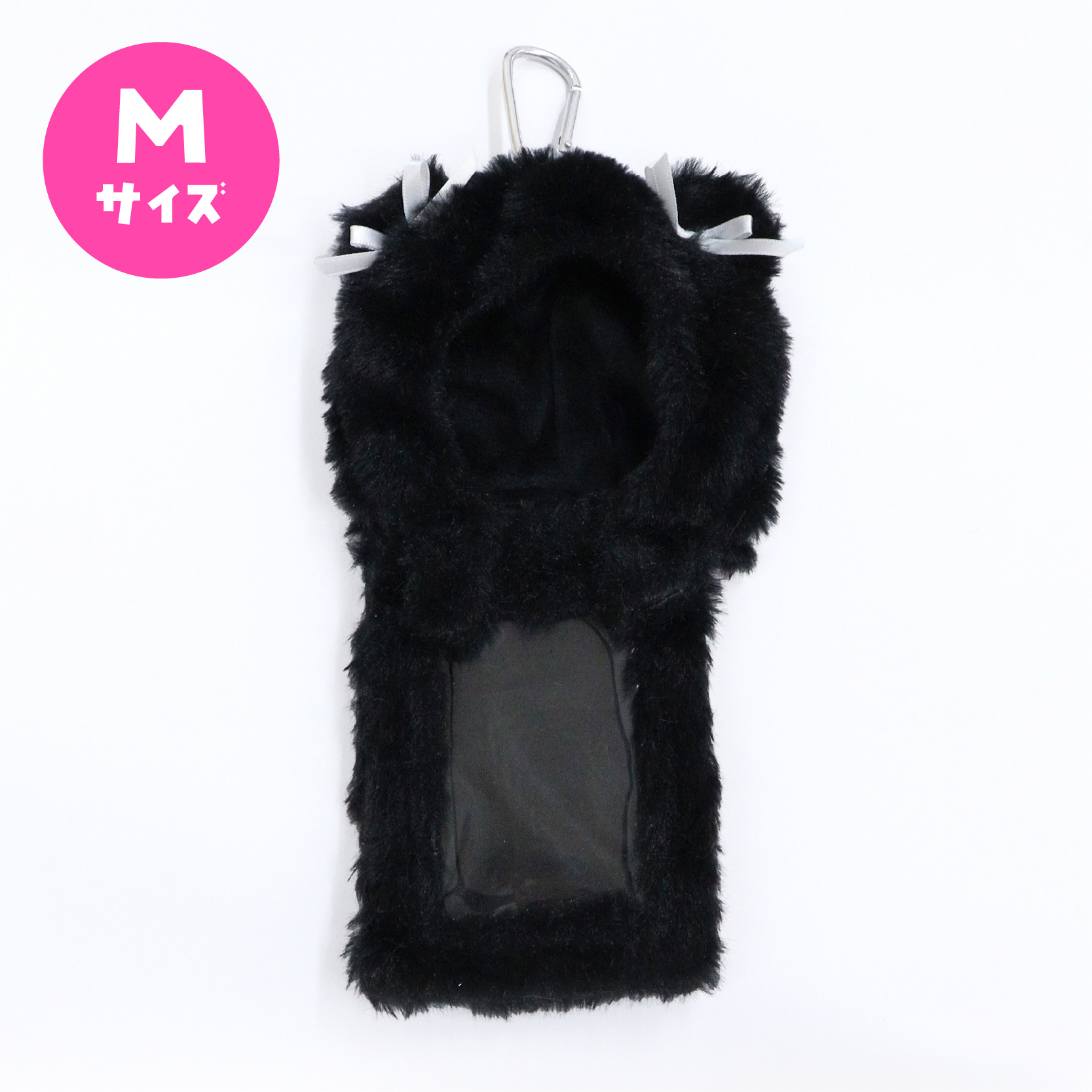 nui. Hug Plush Trading Card Case M Size Black Bear Ver.