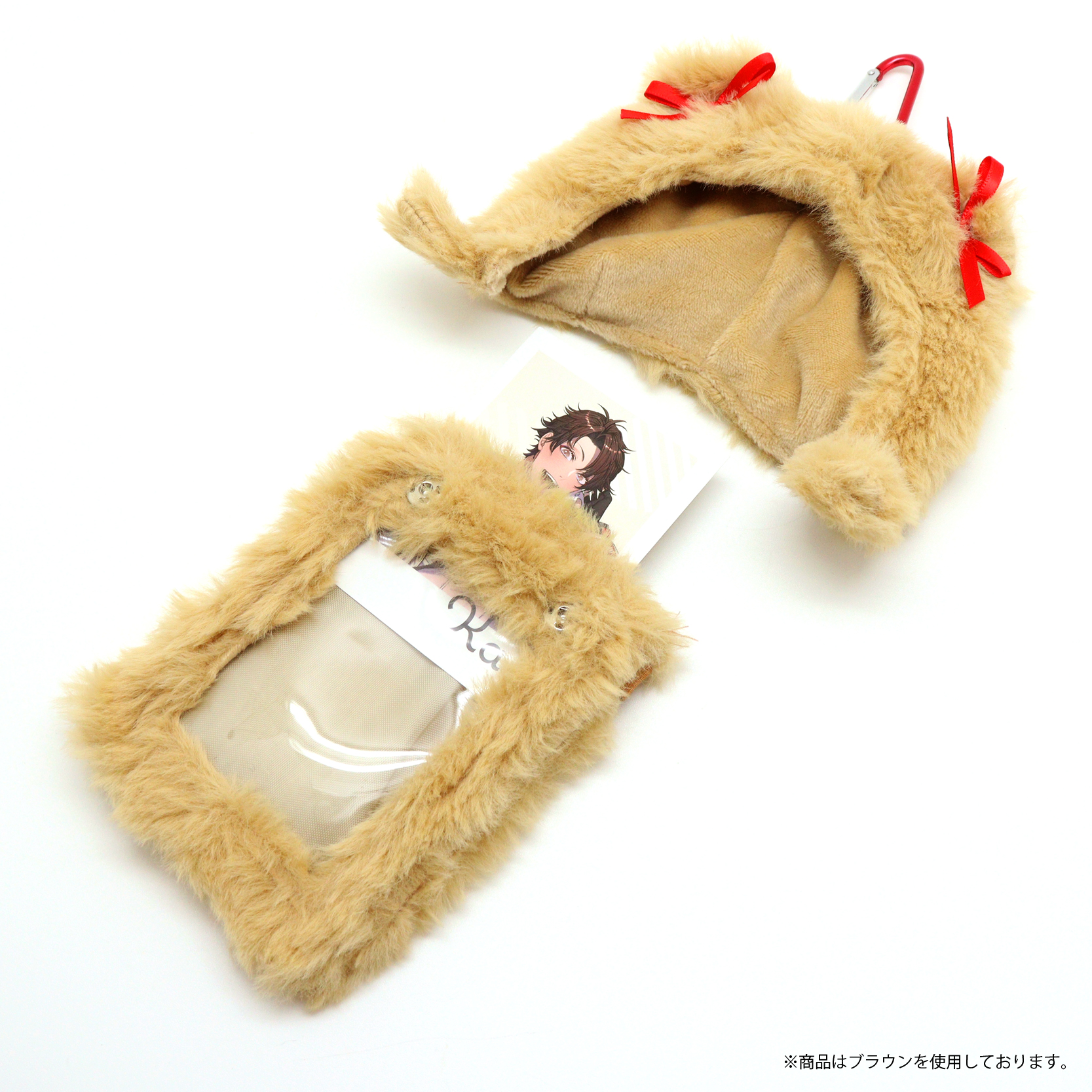 nui. Hug Plush Trading Card Case M Size Brown Bear Ver.