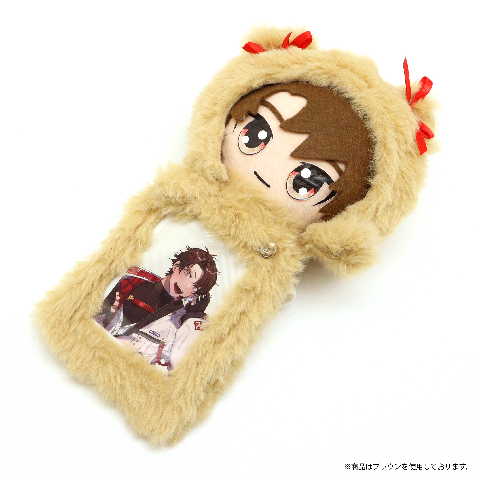 nui. Hug Plush Trading Card Case M Size Brown Bear Ver.