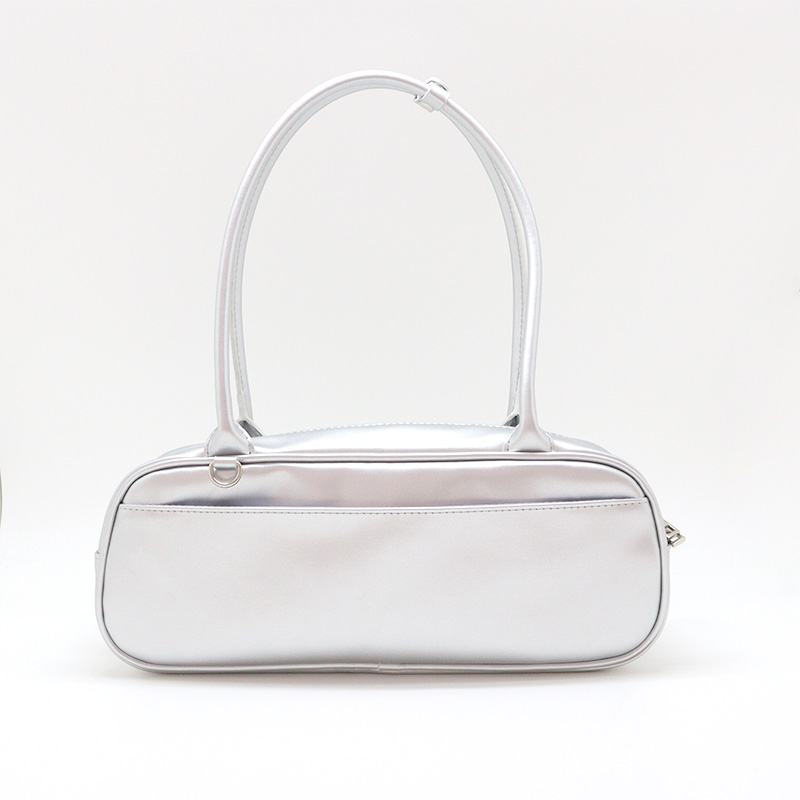 nui. Boston Plush Bag Silver