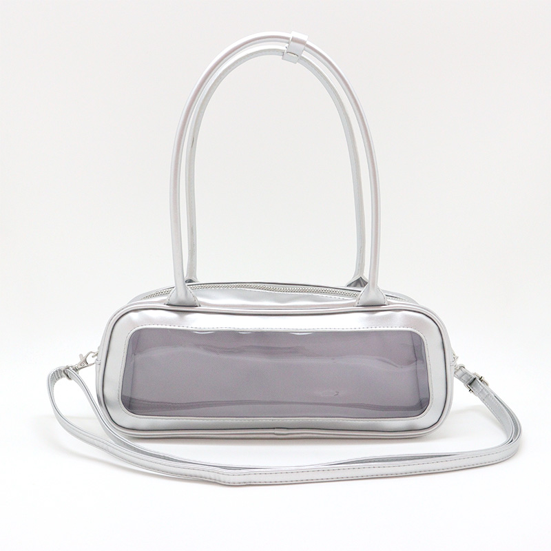 nui. Boston Plush Bag Silver