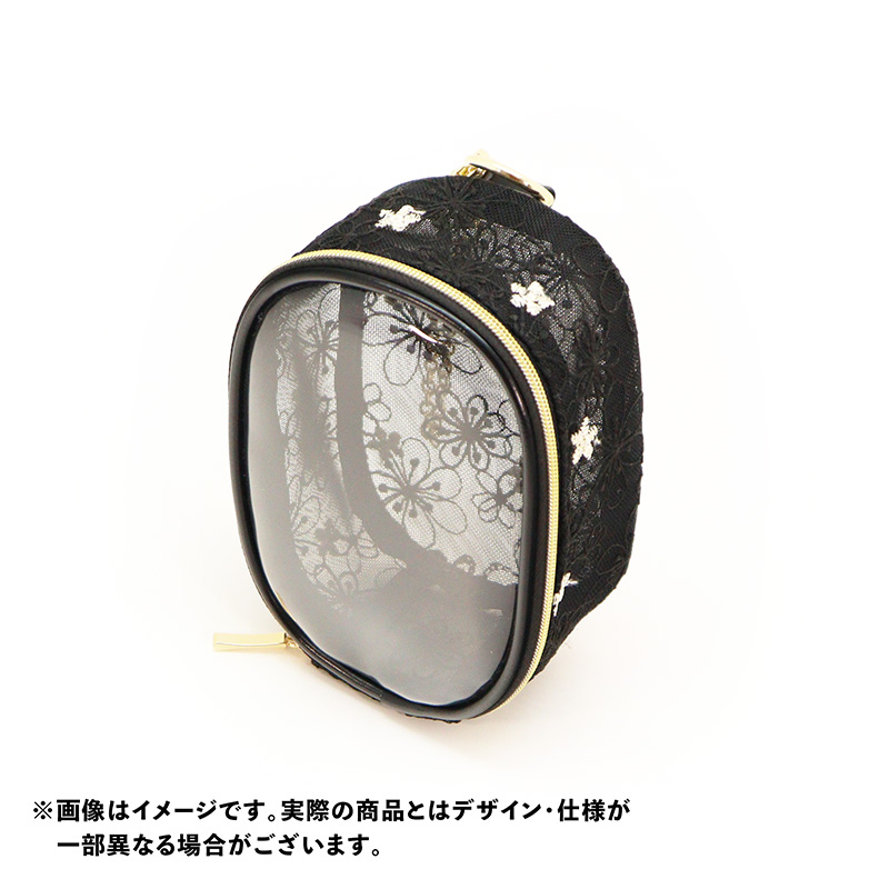 nui. Sheer Lace Nui Pouch Black