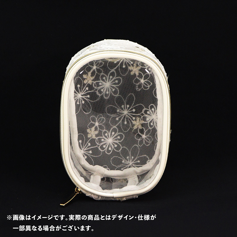 nui. Sheer Lace Nui Pouch White