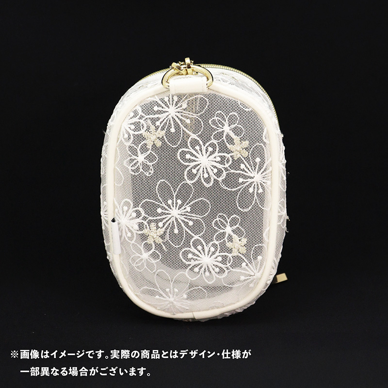 nui. Sheer Lace Nui Pouch White