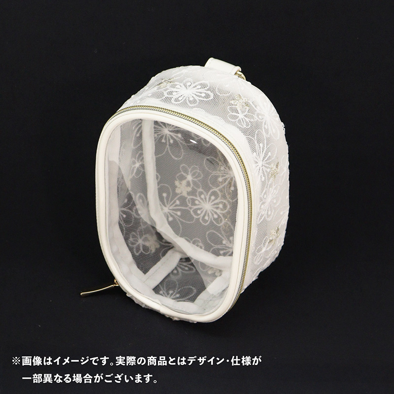 nui. Sheer Lace Nui Pouch White