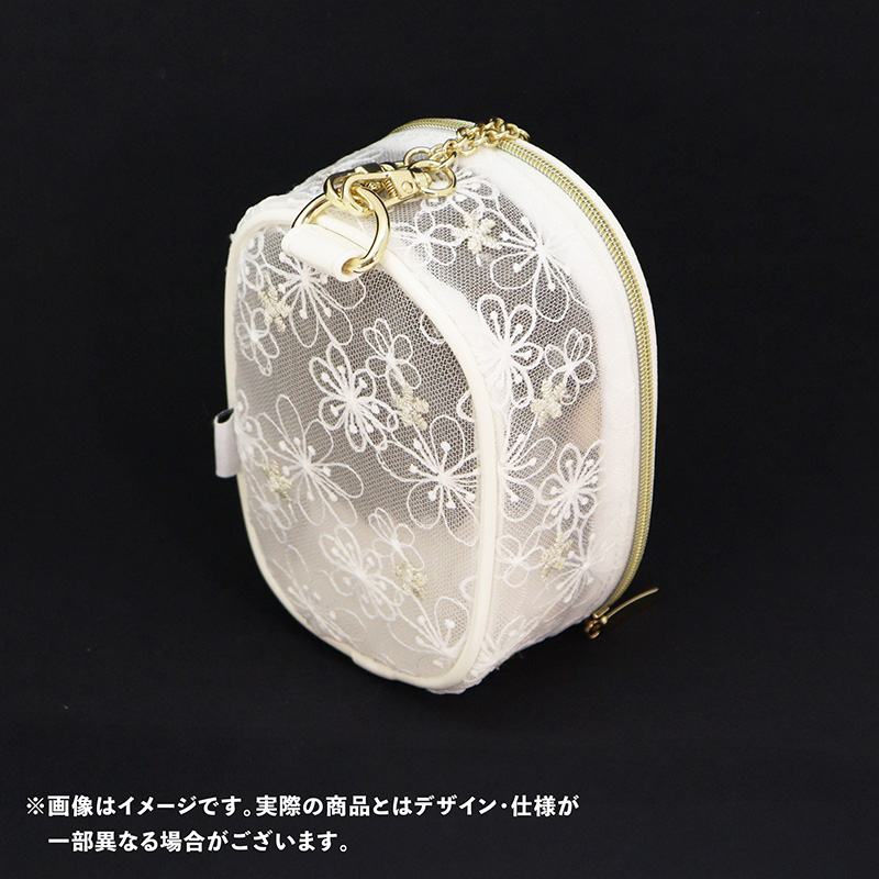 nui. Sheer Lace Nui Pouch White