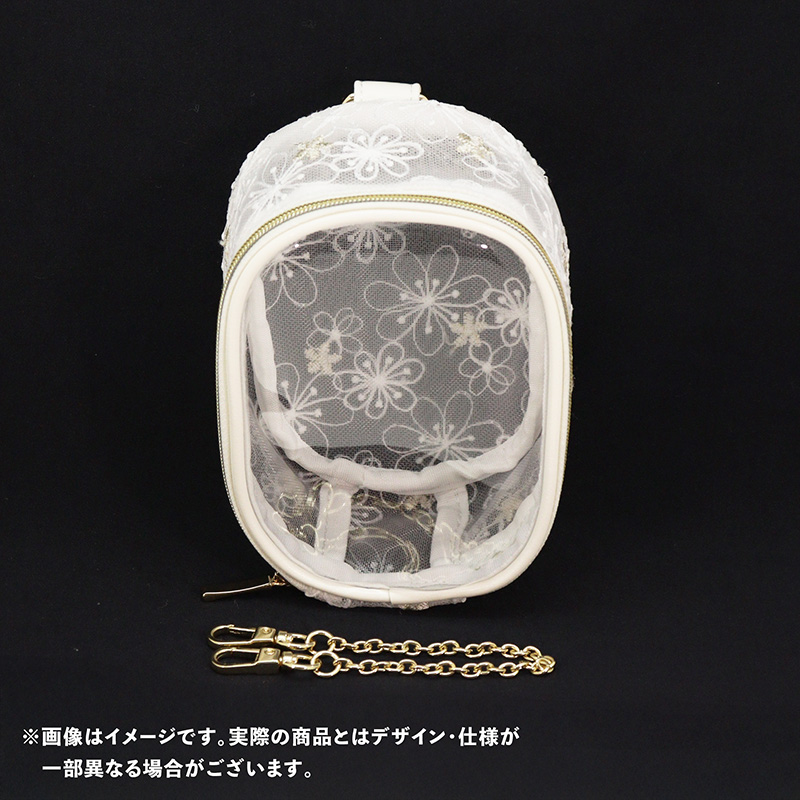 nui. Sheer Lace Nui Pouch White