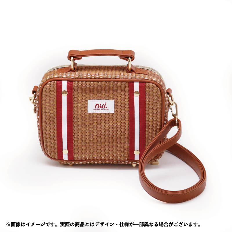 nui. Basket Plush Bag Brown