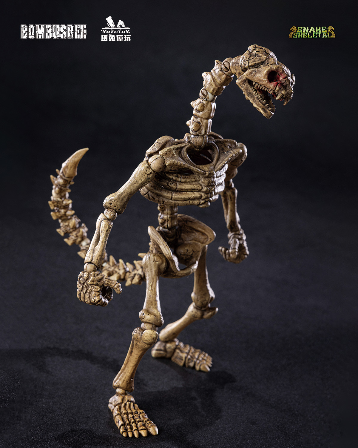 YOTOTOY SNAKE SKELETAL 1/12 SCALE ACTION FIGURE TRIPLE UNIT BUNDLE