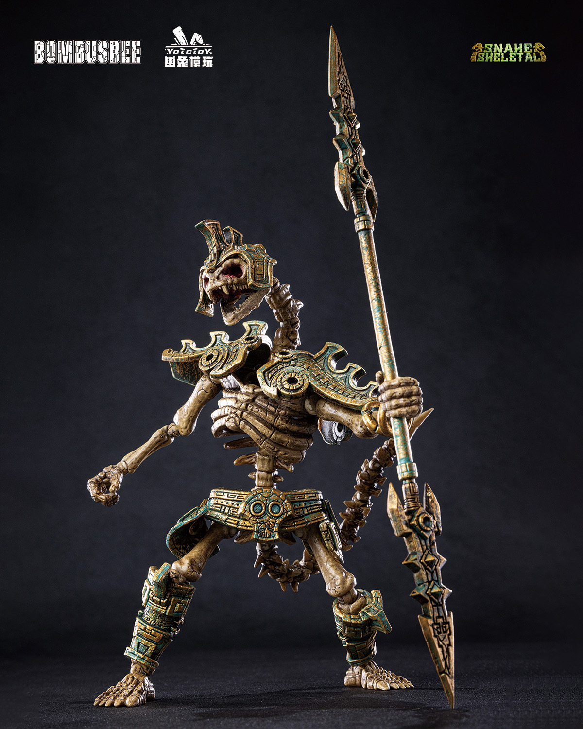 YOTOTOY SNAKE SKELETAL 1/12 SCALE ACTION FIGURE TRIPLE UNIT BUNDLE