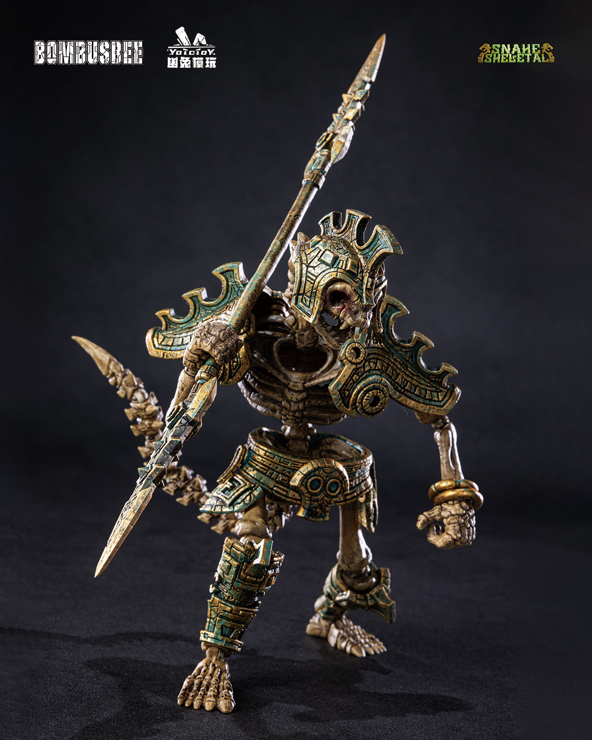 YOTOTOY SNAKE SKELETAL 1/12 SCALE ACTION FIGURE TRIPLE UNIT BUNDLE