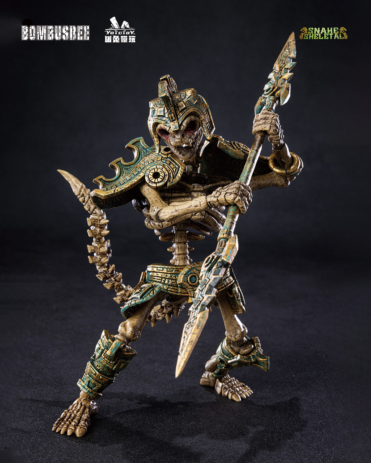 YOTOTOY SNAKE SKELETAL 1/12 SCALE ACTION FIGURE TRIPLE UNIT BUNDLE