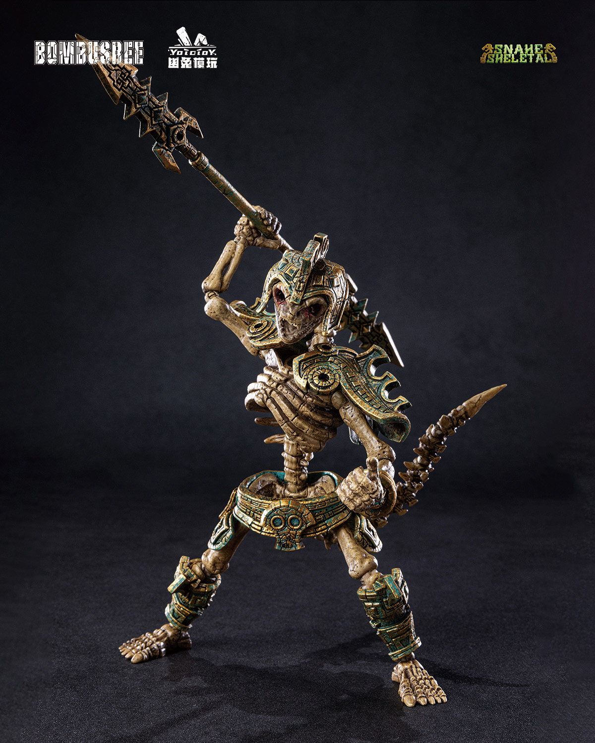 YOTOTOY SNAKE SKELETAL 1/12 SCALE ACTION FIGURE TRIPLE UNIT BUNDLE