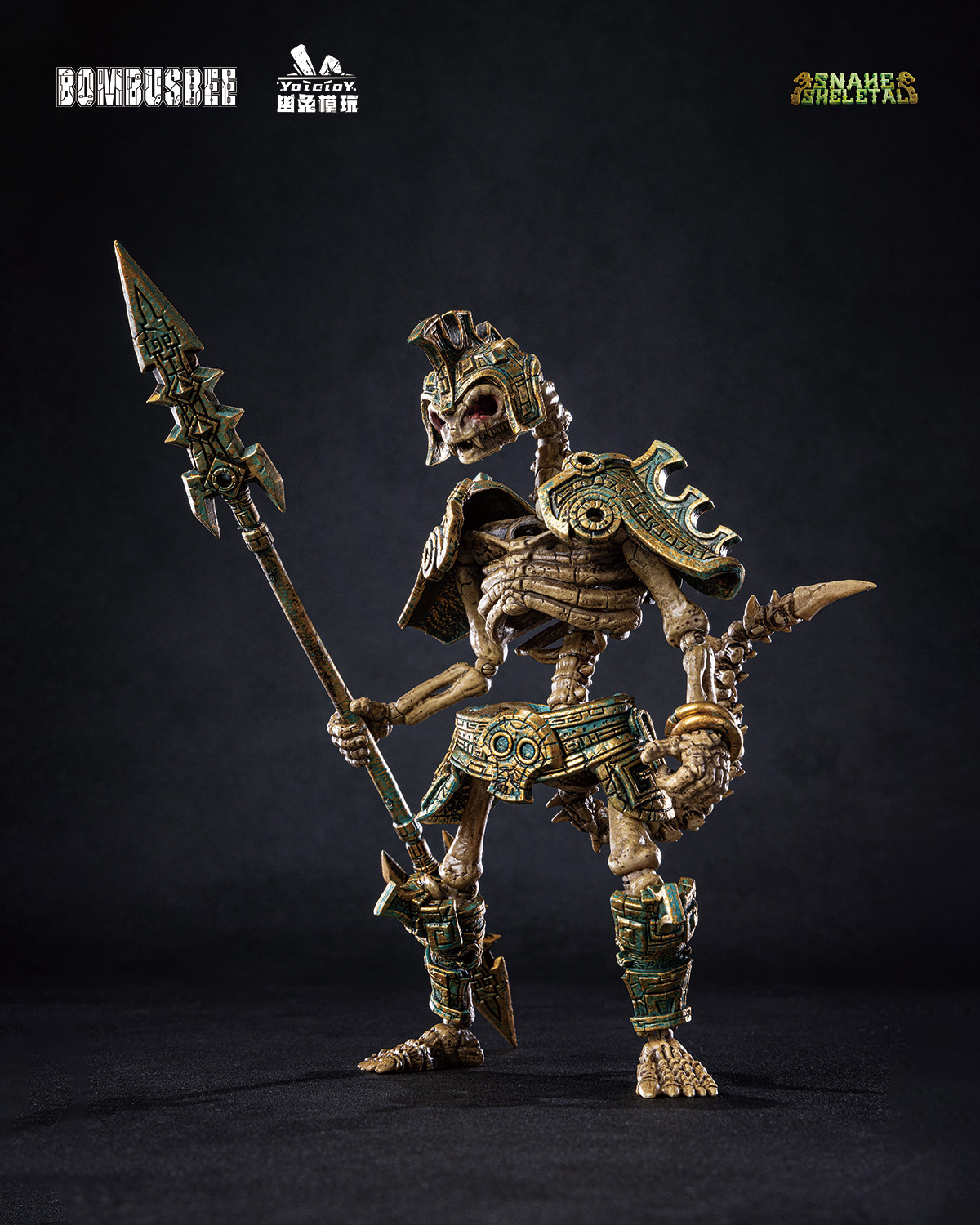 YOTOTOY SNAKE SKELETAL 1/12 SCALE ACTION FIGURE TRIPLE UNIT BUNDLE