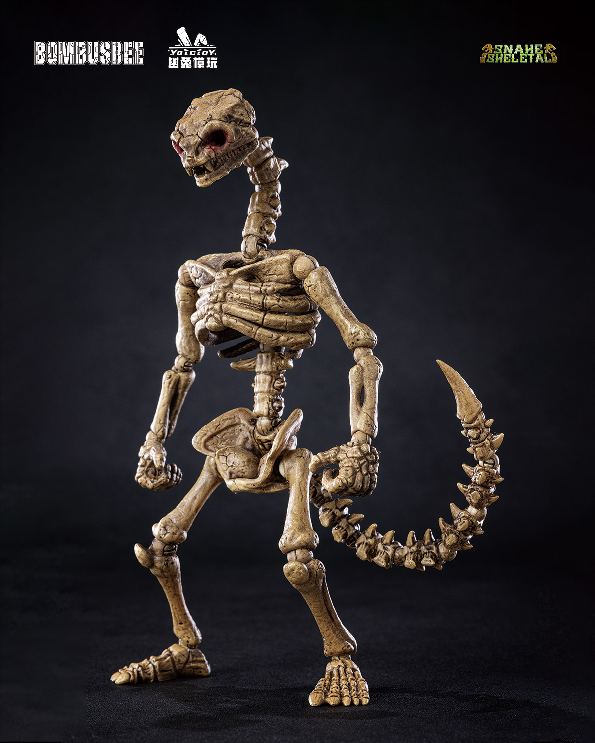 YOTOTOY SNAKE SKELETAL 1/12 SCALE ACTION FIGURE TRIPLE UNIT BUNDLE