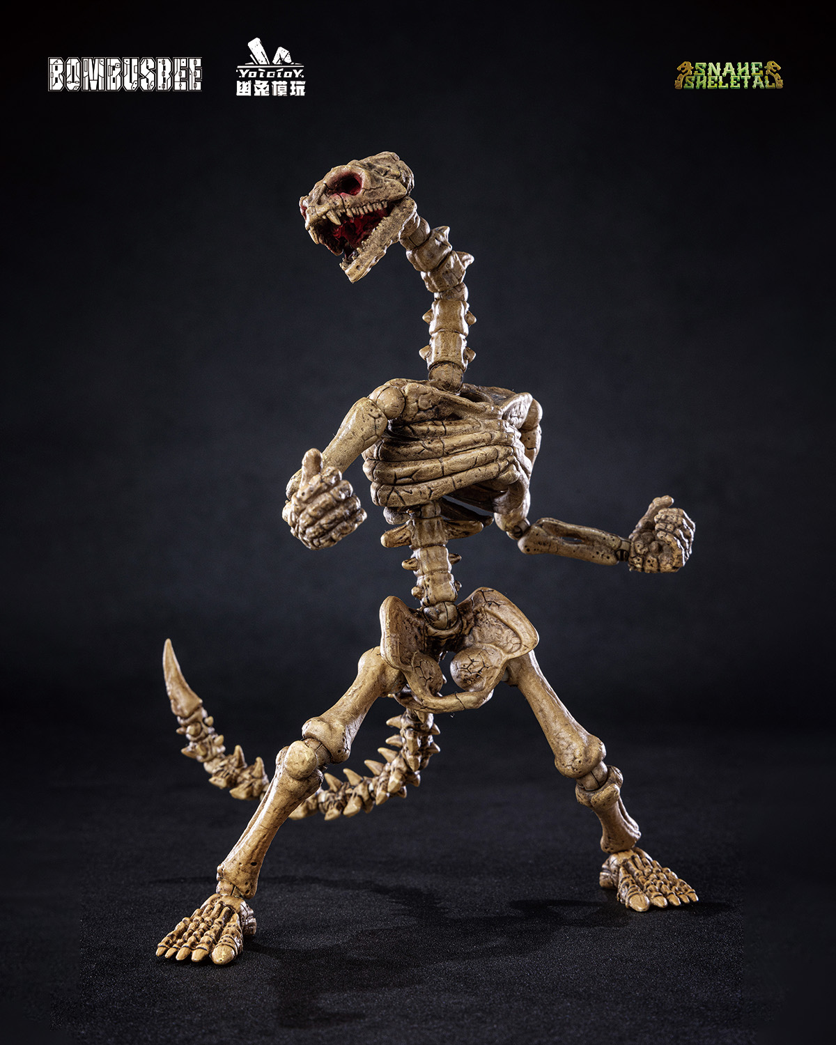 YOTOTOY SNAKE SKELETAL 1/12 SCALE ACTION FIGURE TRIPLE UNIT BUNDLE