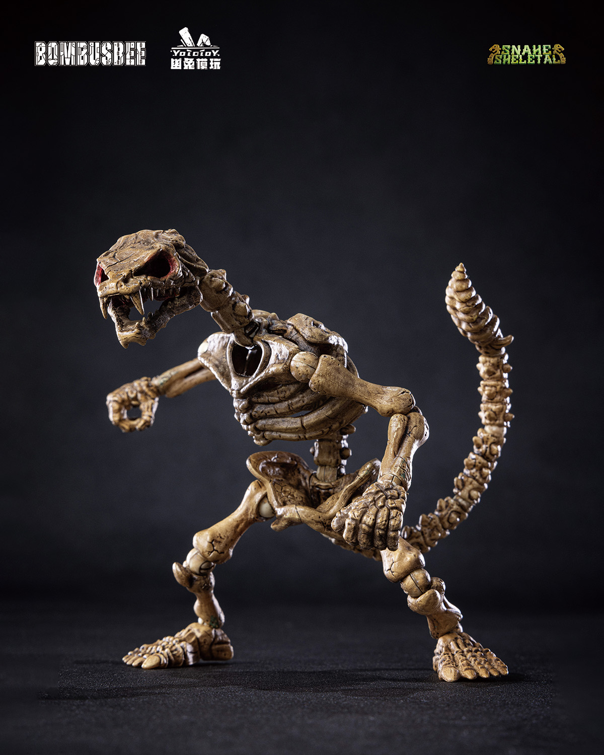 YOTOTOY SNAKE SKELETAL 1/12 SCALE ACTION FIGURE TRIPLE UNIT BUNDLE