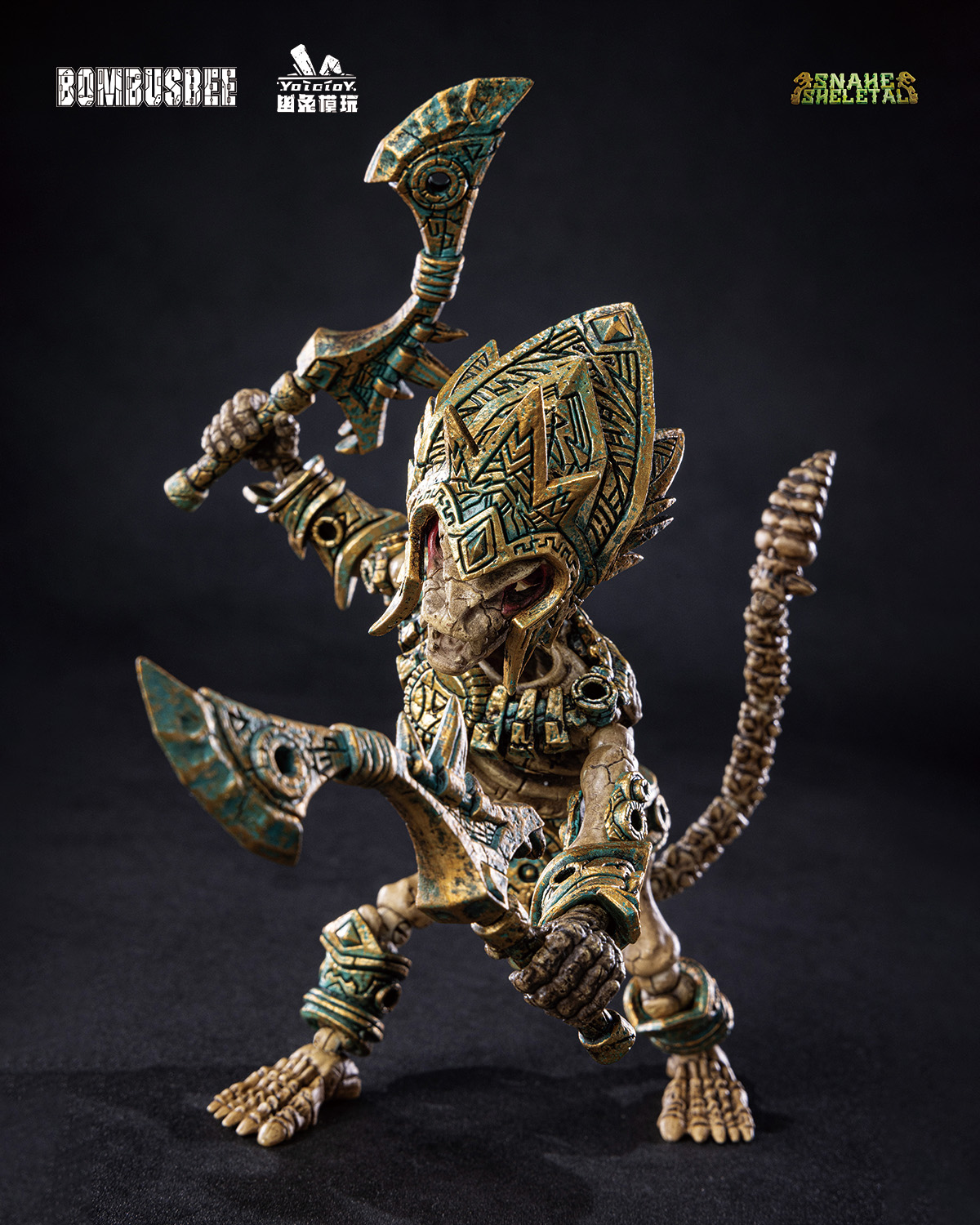 YOTOTOY SNAKE SKELETAL 1/12 SCALE ACTION FIGURE TRIPLE UNIT BUNDLE