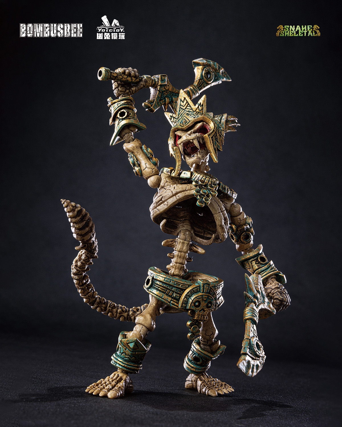 YOTOTOY SNAKE SKELETAL 1/12 SCALE ACTION FIGURE TRIPLE UNIT BUNDLE